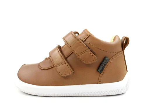 Bundgaard Walk sko cognac med velcro og TEX